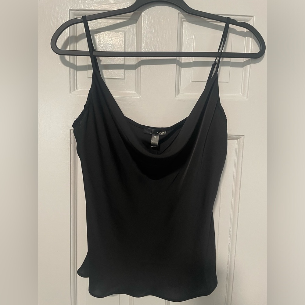 Aqua Brand Black Dressy Tank